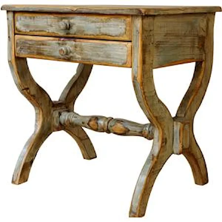 Distressed Bellow Side Table